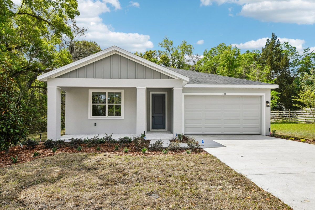 Single-story home exterior